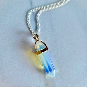Opalite Bullet Crystal Necklace
